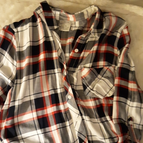 BLL NYC  tie front plaid dress size Medium - Picture 2 of 3